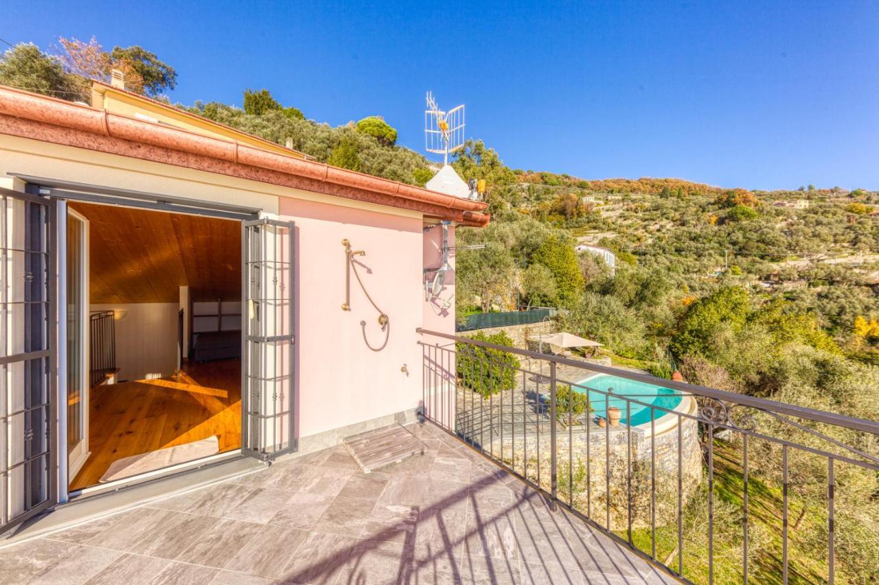 Casaviva - Ampio Trilocale Vista Mare Con Piscina - Pieve Alta Lägenhet Pieve Ligure Exteriör bild