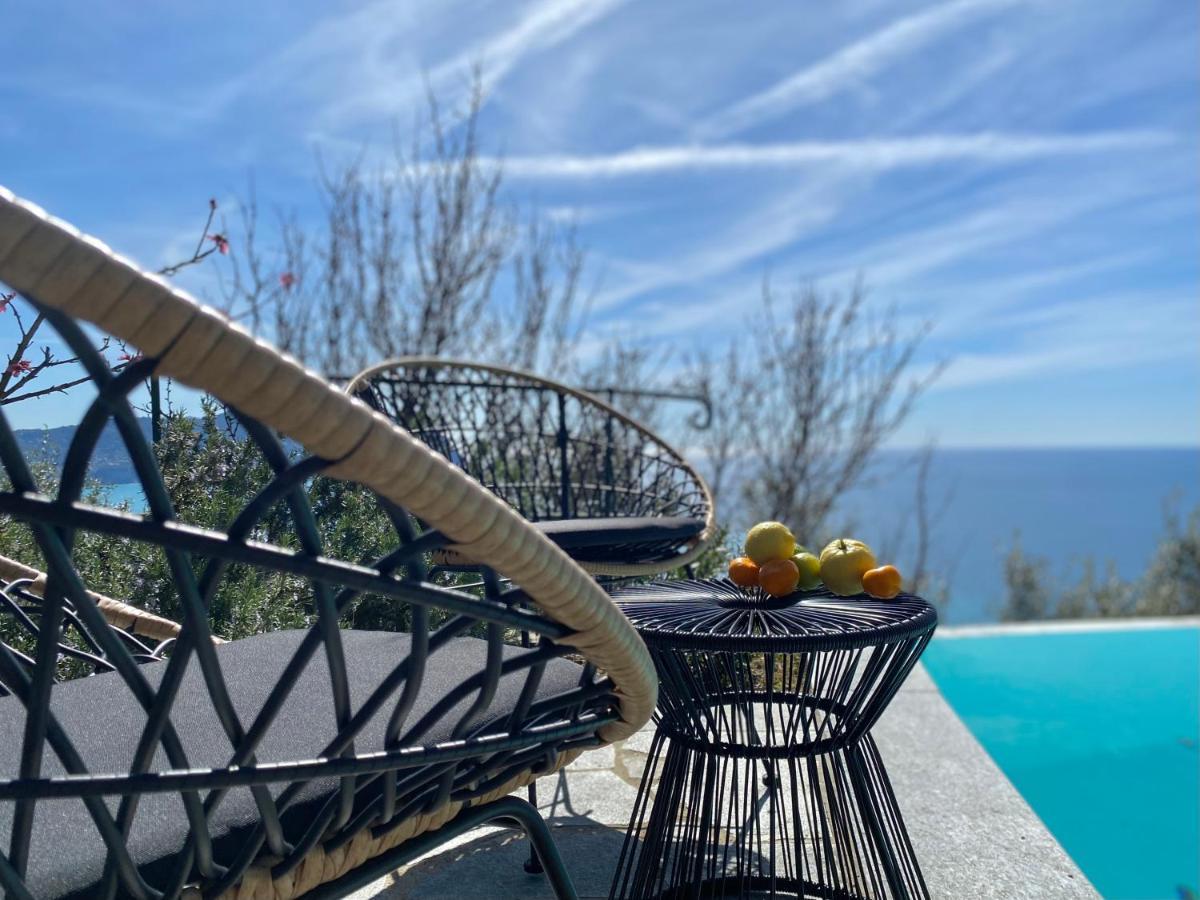 Casaviva - Ampio Trilocale Vista Mare Con Piscina - Pieve Alta Lägenhet Pieve Ligure Exteriör bild